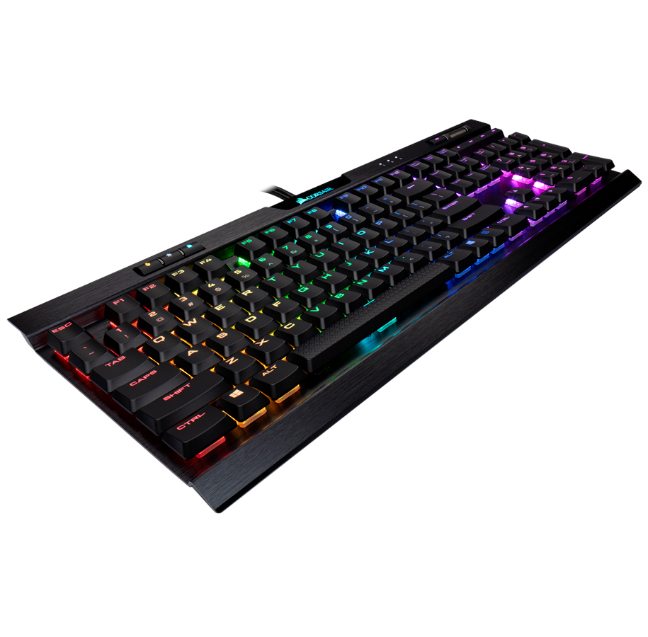 Tastatur - Corsair K70 MK.2 RGB RapidFire - Cherry MX Speed Low Profile - ND - Gaming Tastatur - Nordisk - Sort - CH-9109018-ND