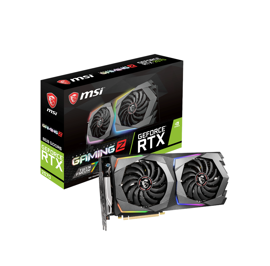 Grafikkort - MSI GeForce RTX 2070 GAMING Z - 8GB GDDR6 RAM - Grafikkort - RTX 2070 GAMING Z 8G