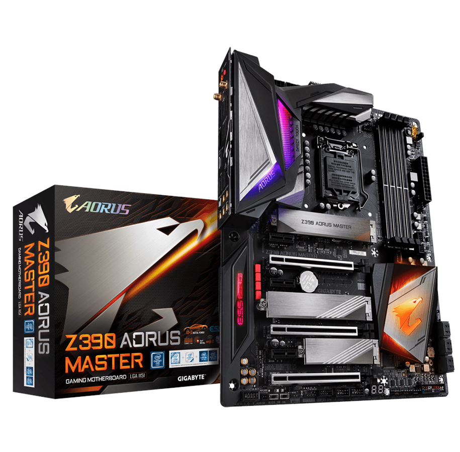 Bundkort - GIGABYTE Z390 AORUS MASTER Bundkort - Intel Z390 - Intel LGA1151 socket - DDR4 RAM - ATX - Z390 AORUS MASTER
