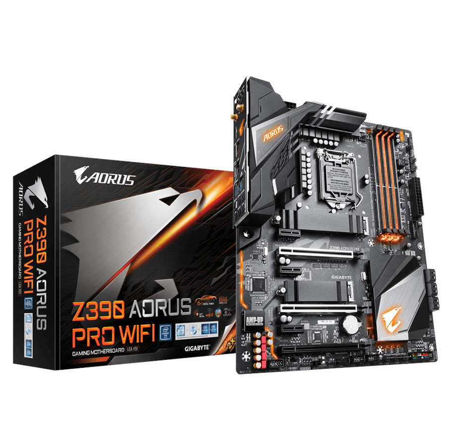Bundkort - GIGABYTE Z390 AORUS PRO WIFI Bundkort - Intel Z390 - Intel LGA1151 - DDR4 RAM - ATX - Z390 AORUS PRO WIFI