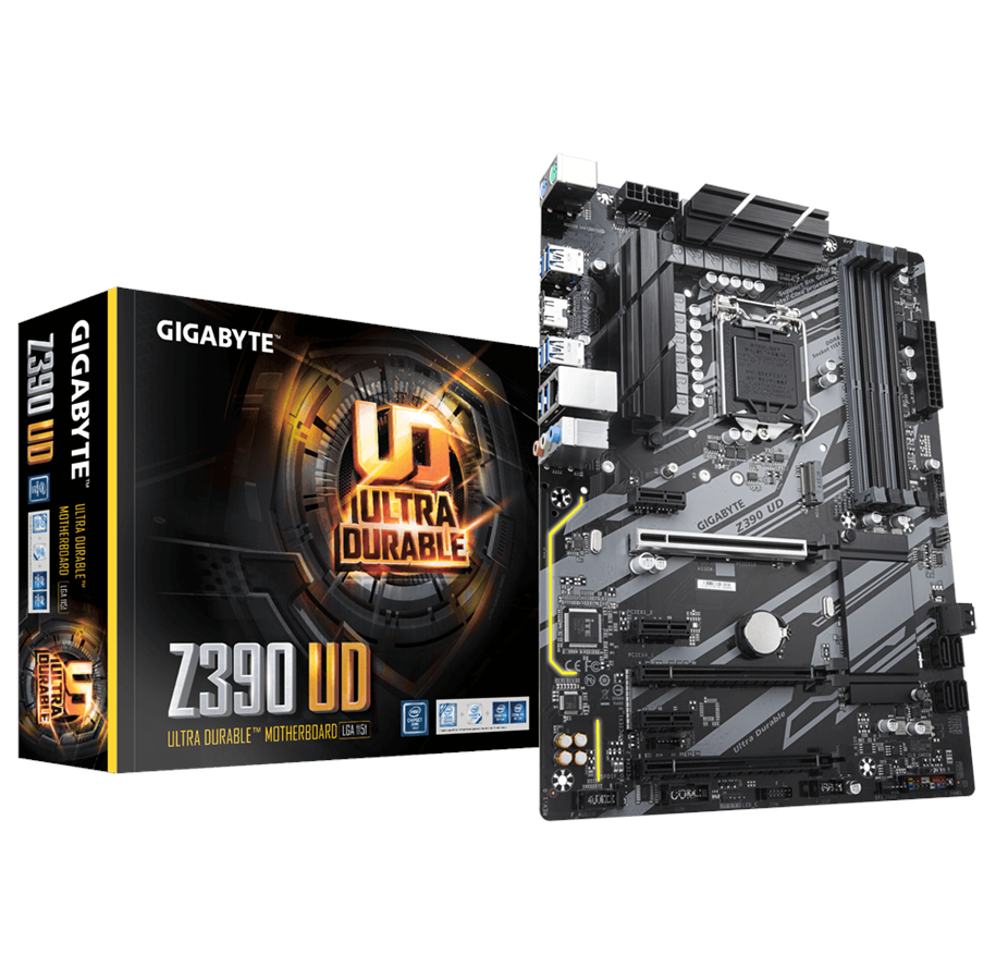 Bundkort - GIGABYTE Z390 UD Bundkort - Intel Z390 - Intel LGA1151 - DDR4 RAM - ATX - Z390 UD
