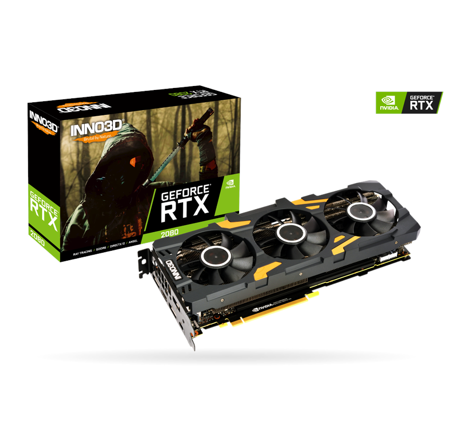 Grafikkort - Inno3D GeForce RTX 2080 Gaming OC X3 - 8GB GDDR6 RAM - Grafikkort - N20803-08D6X-1180VA24