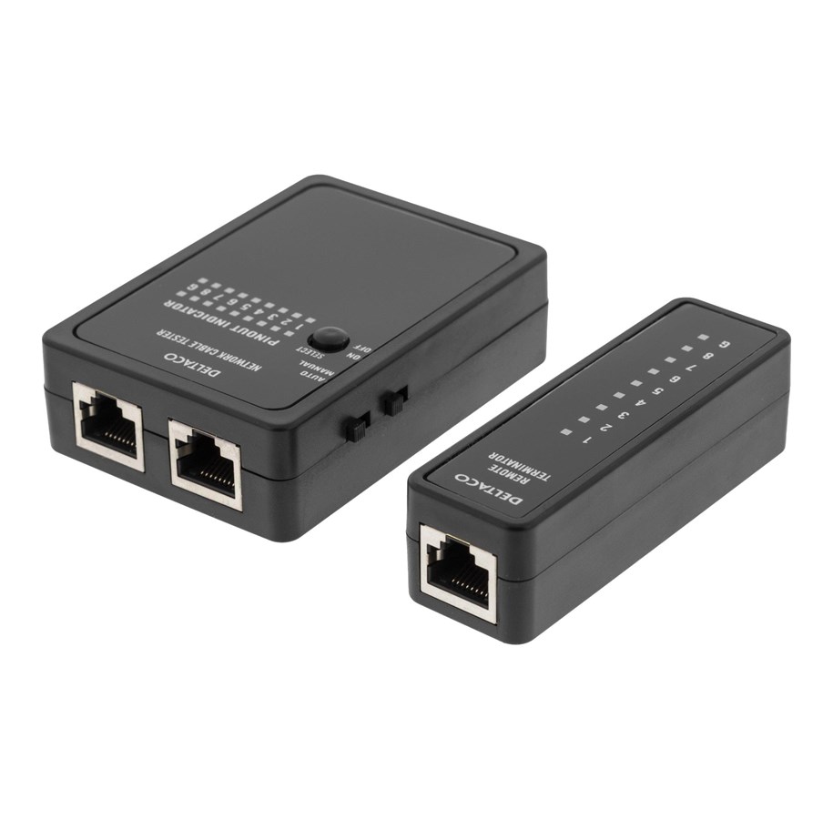 Netværkstilbehør - Deltaco Network Cable Tester Set - MD-107