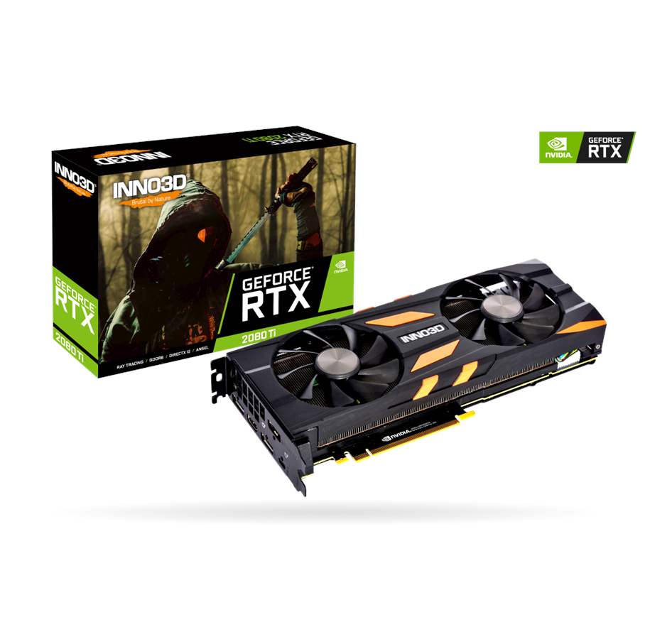 Grafikkort - Inno3D GeForce RTX 2080 Ti Twin X2 RGB - 11GB GDDR6 RAM - Grafikkort - N208T2-11D6-1150633