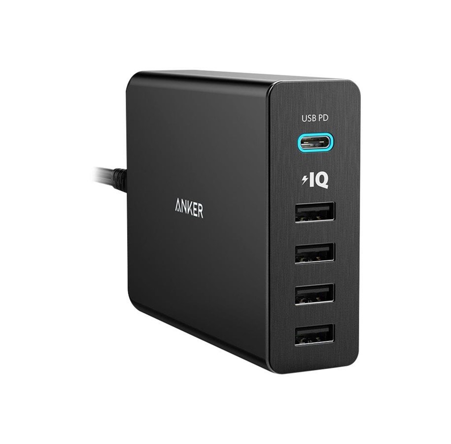 Mobil - Adaptere & Opladere - Anker PowerPort+ 5 USB-C - A2053L11