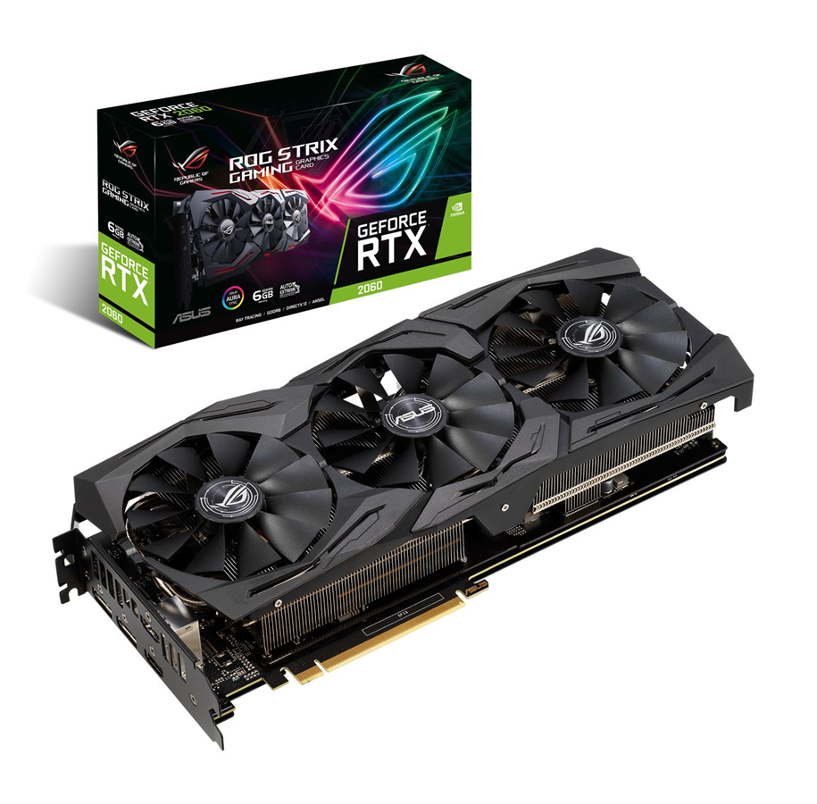 Grafikkort - ASUS GeForce RTX 2060 ROG STRIX - 6GB GDDR6 RAM - Grafikkort - 90YV0CI2-M0NA00