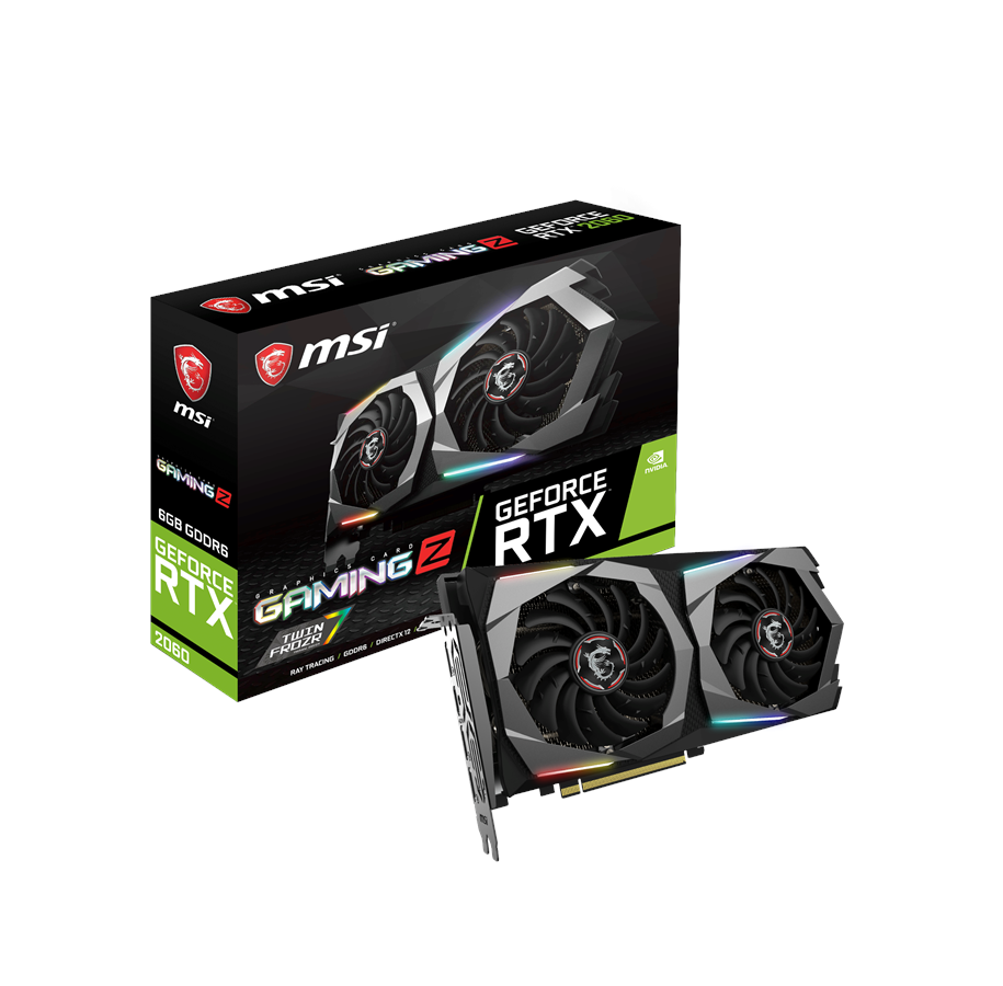 Grafikkort - MSI GeForce RTX 2060 GAMING Z - 6GB GDDR6 RAM - Grafikkort - RTX 2060 GAMING Z 6G