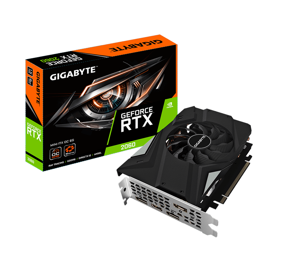 Grafikkort - GIGABYTE GeForce RTX 2060 IX OC - 6GB GDDR6 RAM - Grafikkort - GV-N2060IXOC-6GD
