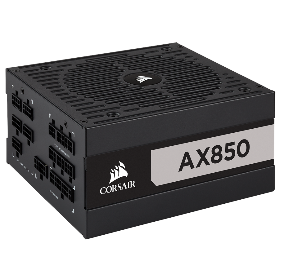 Strømforsyning - Corsair AX850 Strømforsyning - 850 Watt - 135 mm - ATX - 80 Plus Titanium certified - CP-9020151-EU