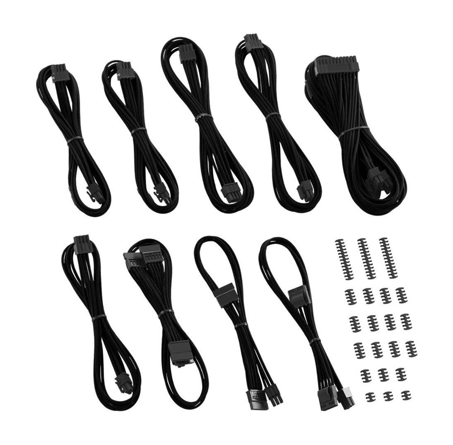 Strømkabel (intern) - CableMod Classic ModFlex E-Series EVGA G3/G2/P2/T2 Cable Kit - Black - CM-EV2-CKIT-KK-R