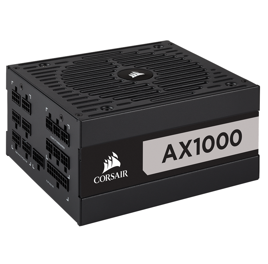 Strømforsyning - Corsair AX1000 Strømforsyning - 1000 Watt - 135 mm - ATX - 80 Plus Titanium certified - CP-9020152-EU