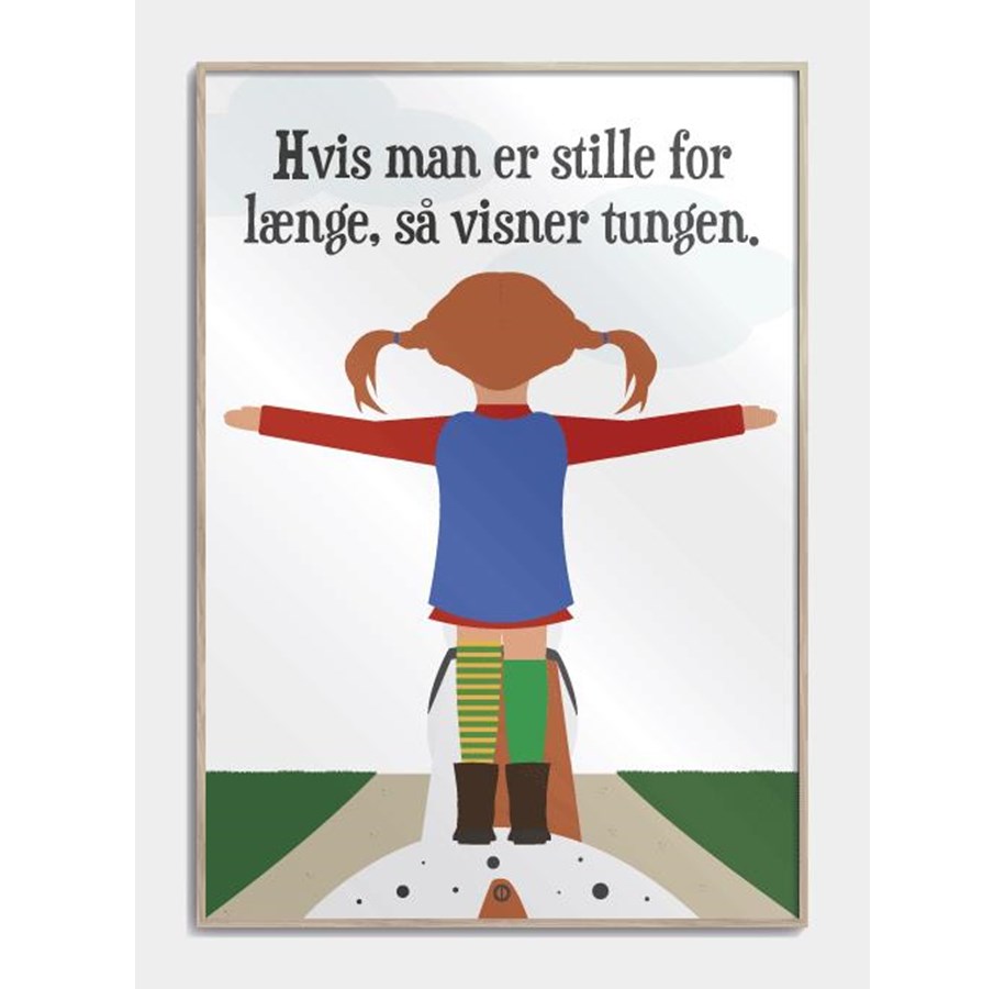 Plakat - Citatplakat Hvis man er stille for længe så visner tungen - CG15103B2