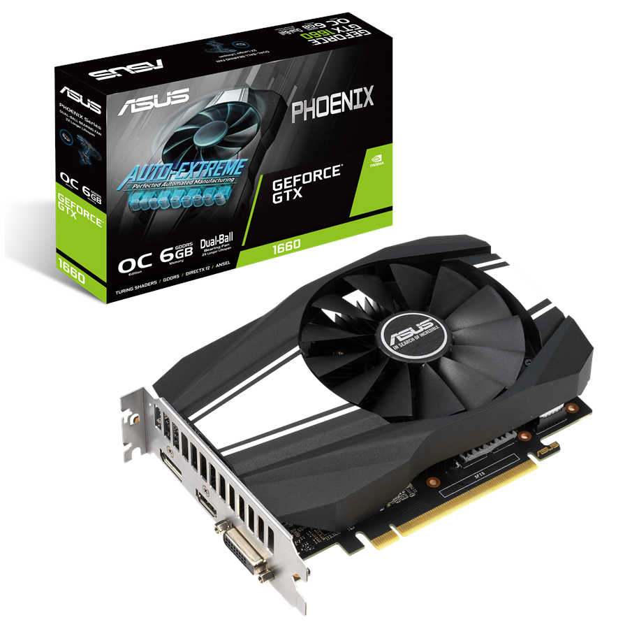 Grafikkort - ASUS GeForce GTX 1660 OC - 6GB GDDR5 RAM - Grafikkort - 90YV0CU0-M0NA00
