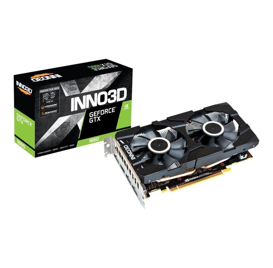 Grafikkort - Inno3D GeForce GTX 1660 Twin X2 - 6GB GDDR5 RAM - Grafikkort - N16602-06D5-1510VA15