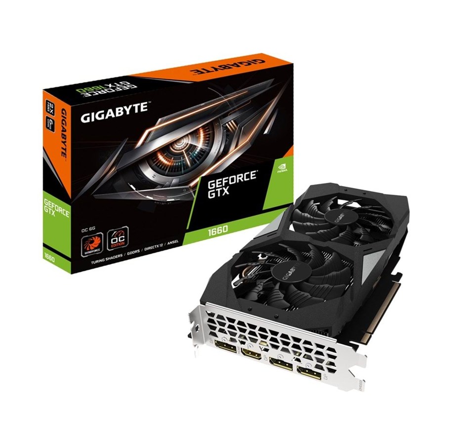 Grafikkort - GIGABYTE GeForce GTX 1660 OC - 6GB GDDR5 RAM - Grafikkort - GV-N1660OC-6GD