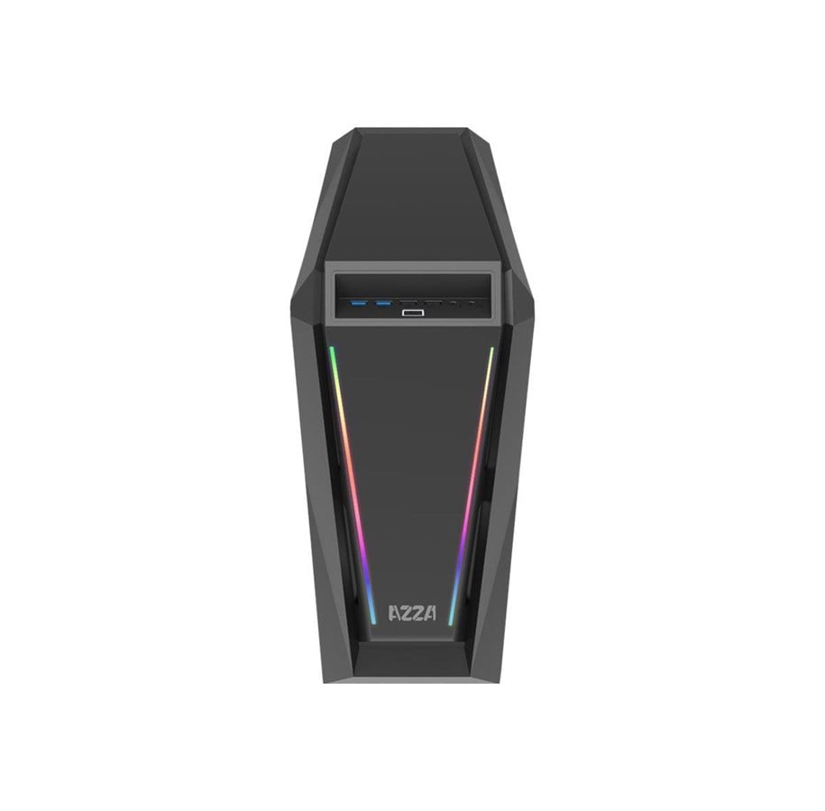 Kabinet - AZZA Chroma 410A - mid tower - ATX - Kabinet - Tower - Sort - CSAZ-410A