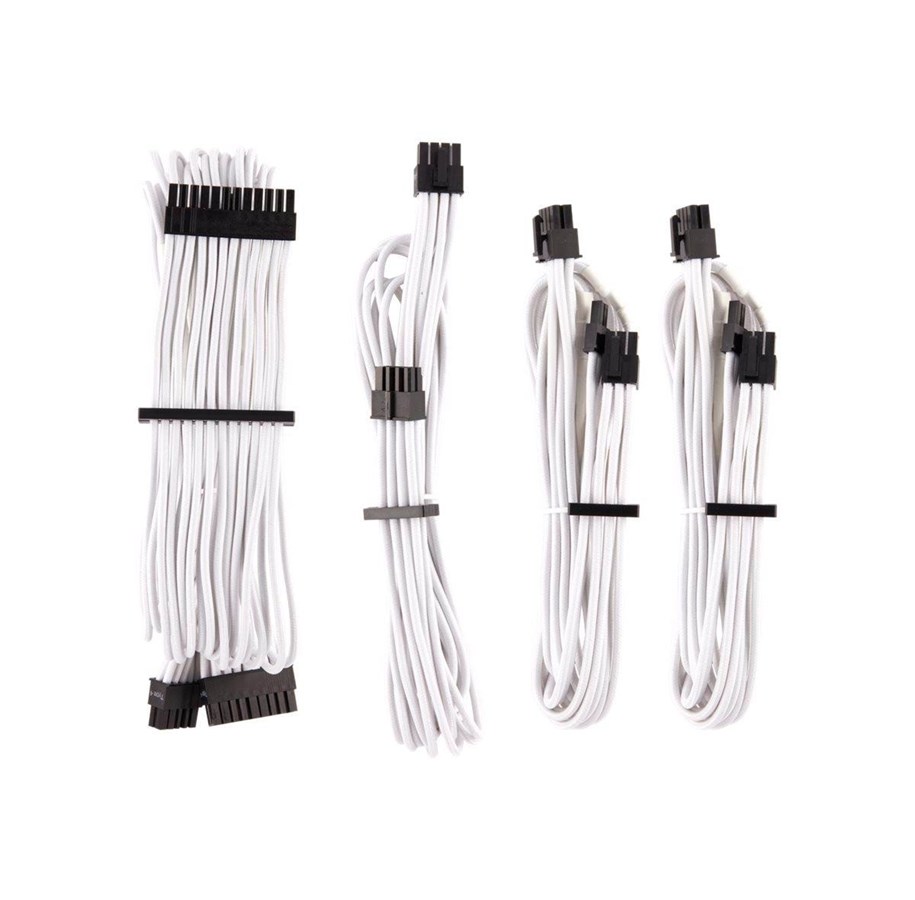 Strømkabel (intern) - Corsair Premium Starter Kit (Type 4 Generation 4) - Hvid - CP-8920217