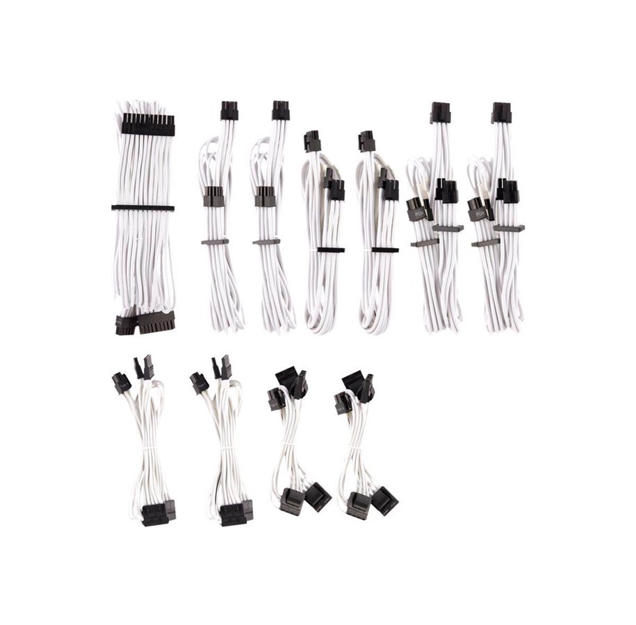 Strømkabel (intern) - Corsair Premium Pro Kit (Type 4 Generation 4) - Hvid - CP-8920224