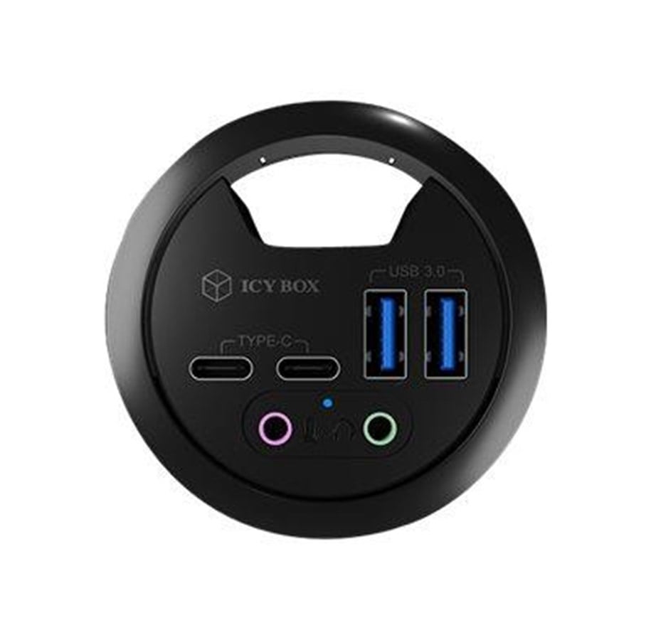 RaidSonic ICY Box Hub USB 3.0 à 4 Ports (4X USB-A 3.0), Connexion USB-C