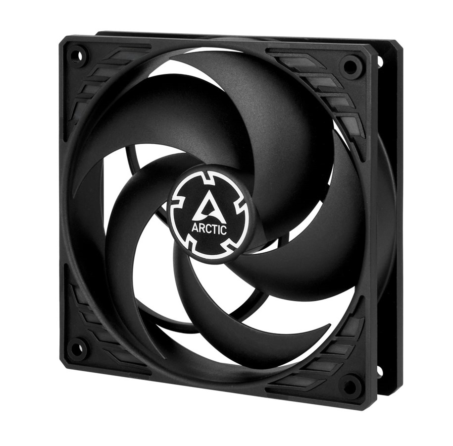 Kabinet Køler - Arctic P12 PWM PST - Black/Black - Kabinet køler - 120mm - Sort - 23 dBA - ACFAN00120A