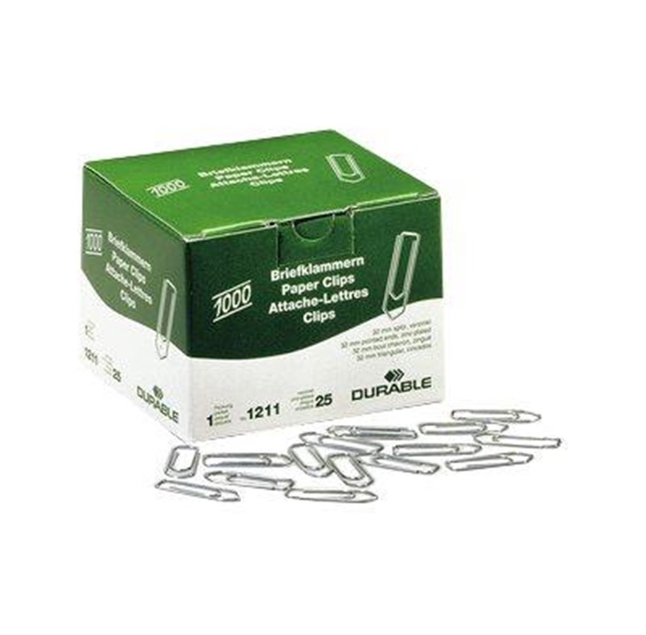 Norica 2262 - Briefklammern Mit Kugelenden, Geschwellt, 77 Mm, 100