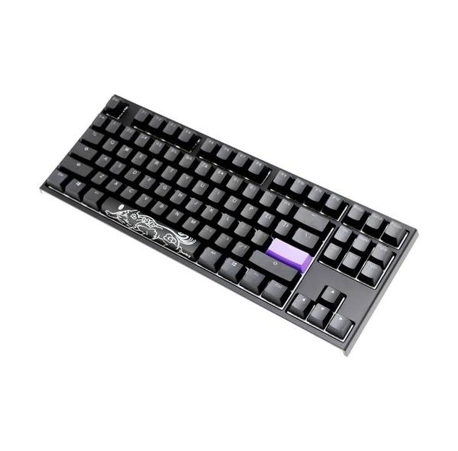 Tastatur - Ducky One 2 Backlit TKL Cherry MX Red RGB - Gaming Tastatur - Uden Numpad - Nordisk - Sort - DKON1787ST-RFIPDAZT1