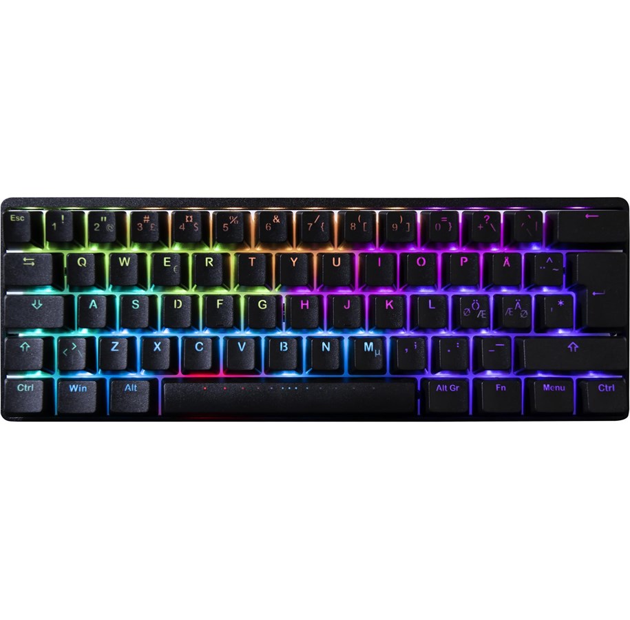 Tastatur - VORTEX RGB POK3R Cherry MX Blue - Gaming Tastatur - Uden Numpad - Nordisk - Beige - VTG62NRBRBLE