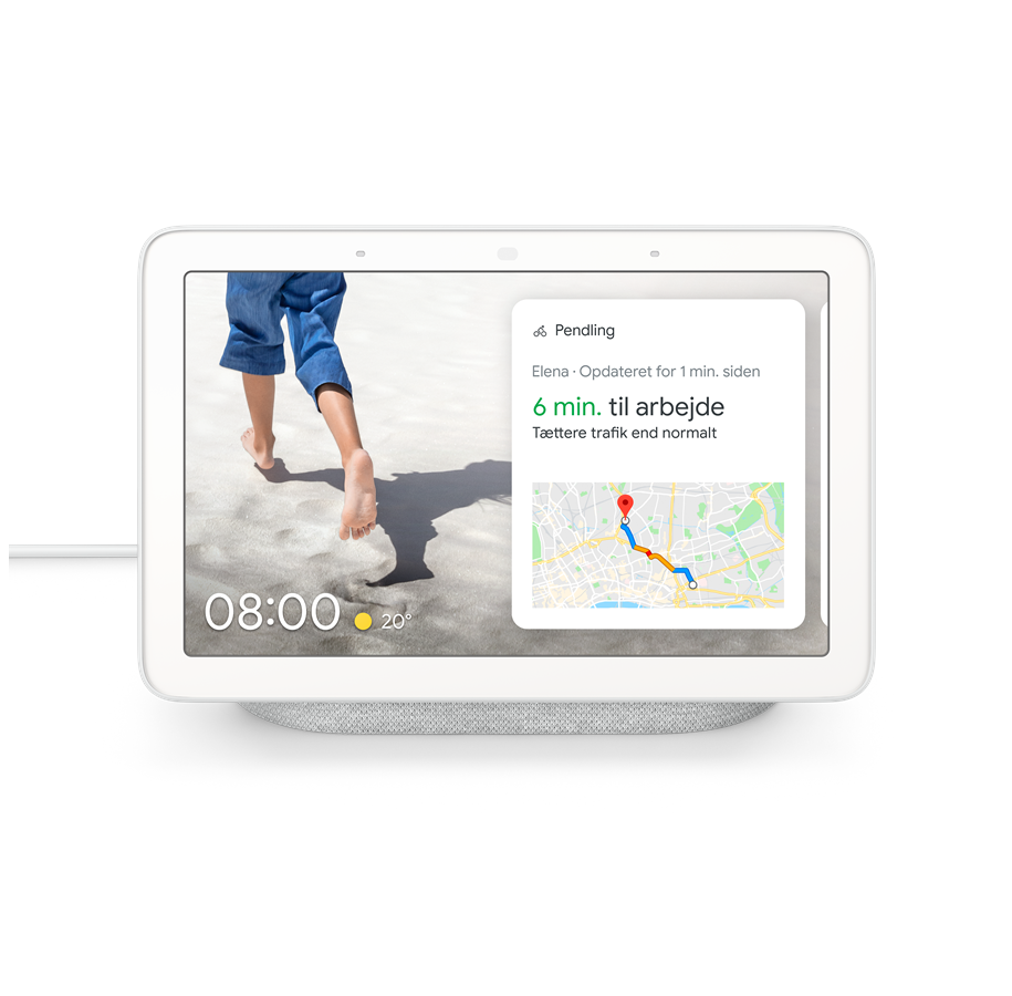 Smart Home - Google Nest Hub - Kalkhvid (Nordisk Version) - GA00516-NO