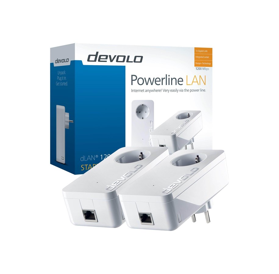 Homeplug / PowerLine - devolo dLan 1200+ Starter Kit Homeplug / PowerLine - 9376