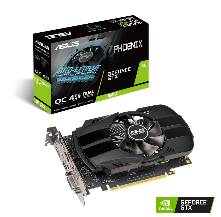 Grafikkort - ASUS GeForce GTX 1650 OC - 4GB GDDR5 RAM - Grafikkort - 90YV0CV0-M0NA00