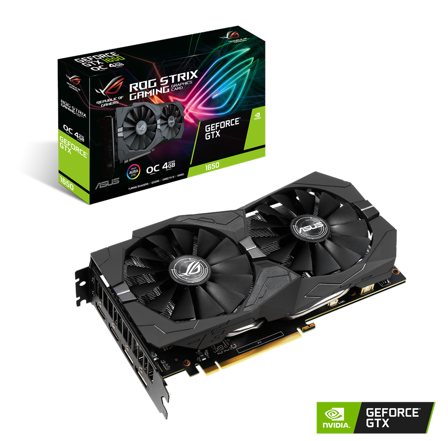 Grafikkort - ASUS GeForce GTX 1650 OC - 4GB GDDR5 RAM - Grafikkort - 90YV0CX1-M0NA00