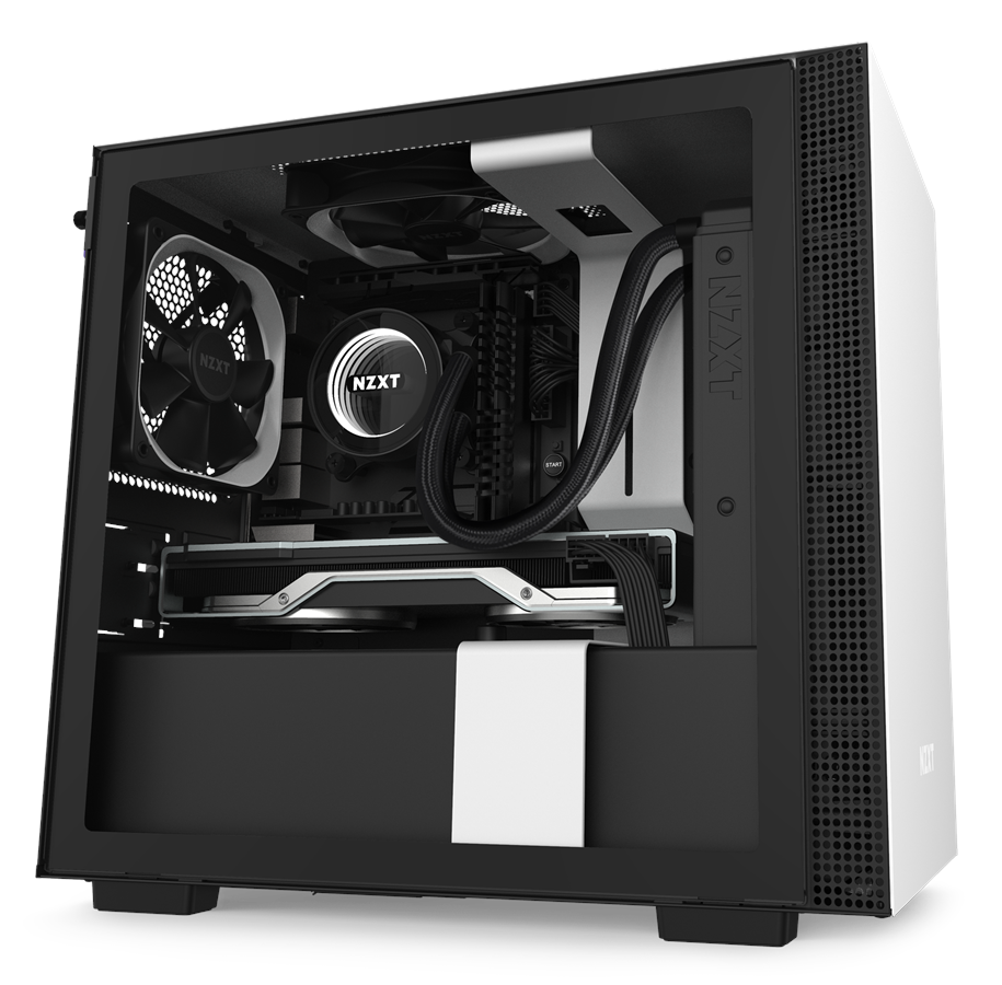 Kabinet - NZXT H210 Matte White - Kabinet - Miditower - Hvid - CA-H210B-W1