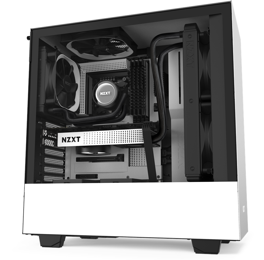 Kabinet - NZXT H510 Matte White - Kabinet - Miditower - Hvid - CA-H510B-W1
