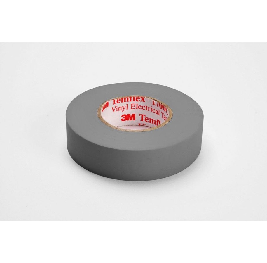 Forbrugsartikler - 3M TM Temflex 1500 vinyl tape, for isolering og mærkning. 0.15 mm tyk. 15 mm x 10 m. Grå - 7000106667