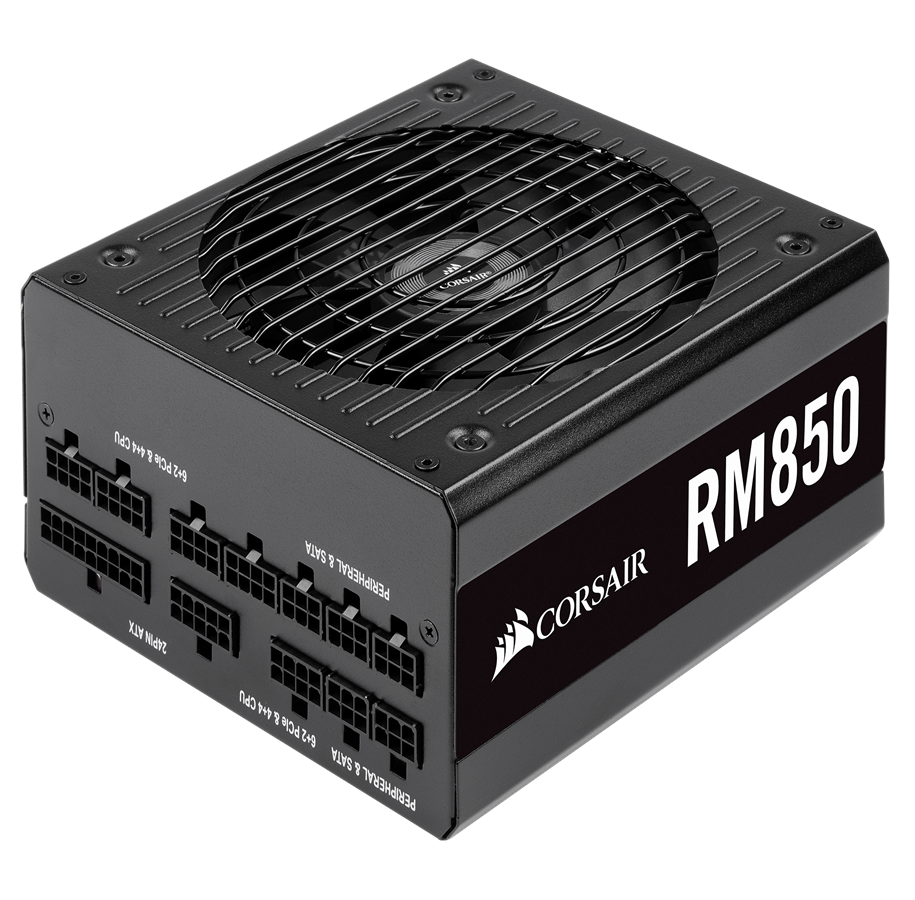 Strømforsyning - Corsair RM850 (2019) Strømforsyning - 850 Watt - 135 mm - ATX - 80 Plus Gold certified - CP-9020196-EU