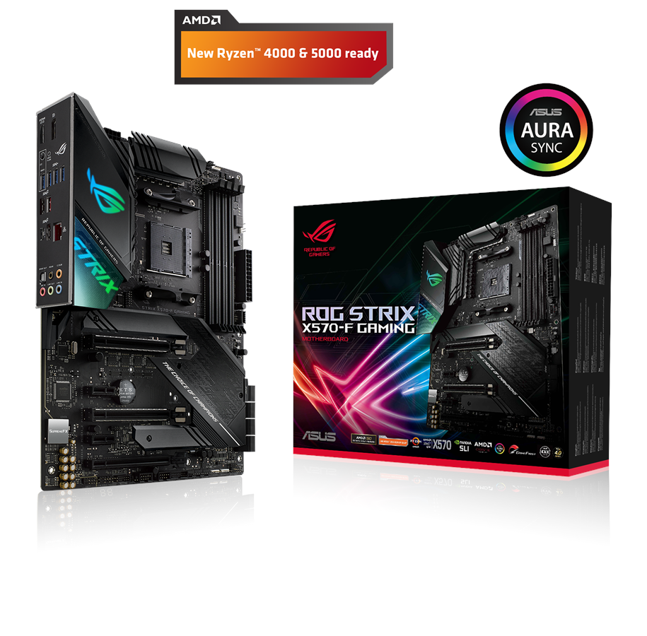 Bundkort - ASUS ROG STRIX X570-F GAMING Bundkort - AMD X570 - AMD AM4 socket - DDR4 RAM - ATX - 90MB1160-M0EAY0
