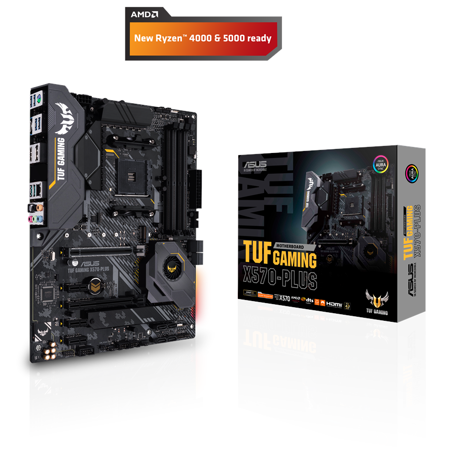 Bundkort - ASUS TUF GAMING X570-PLUS Bundkort - AMD X570 - AMD AM4 socket - DDR4 RAM - ATX - 90MB1180-M0EAY0