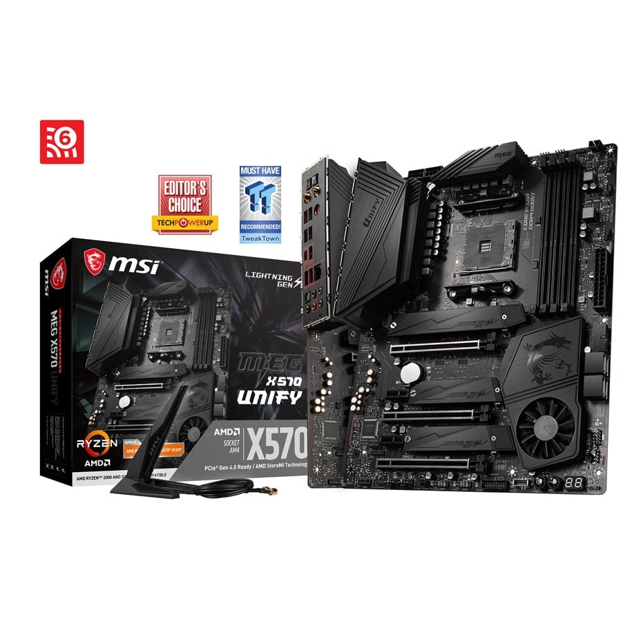 Bundkort - MSI MEG X570 ACE Bundkort - AMD X570 - AMD AM4 - DDR4 RAM - ATX - MEG X570 ACE