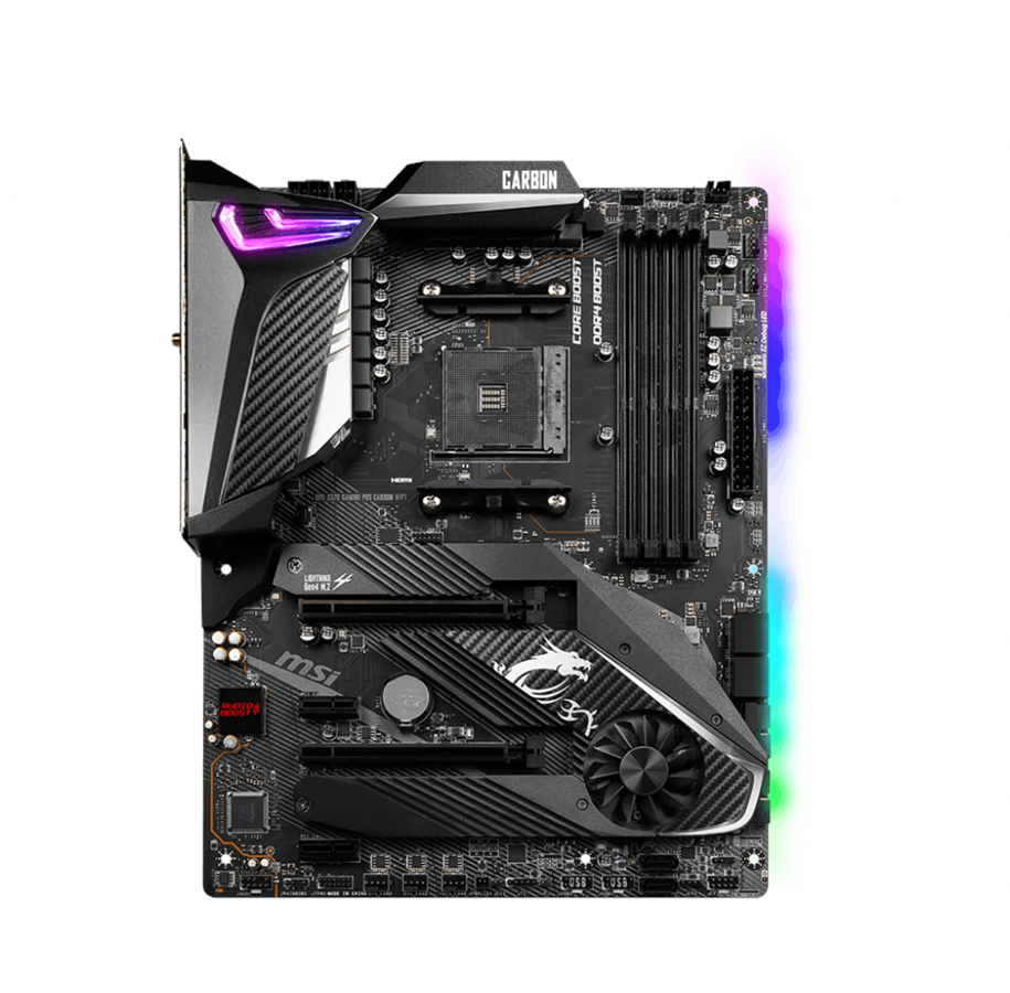 Bundkort - MSI MPG X570 GAMING PRO CARBON WIFI Bundkort - AMD X570 - AMD AM4 - DDR4 RAM - ATX - MPG X570 GAMING PRO CARBON WIFI