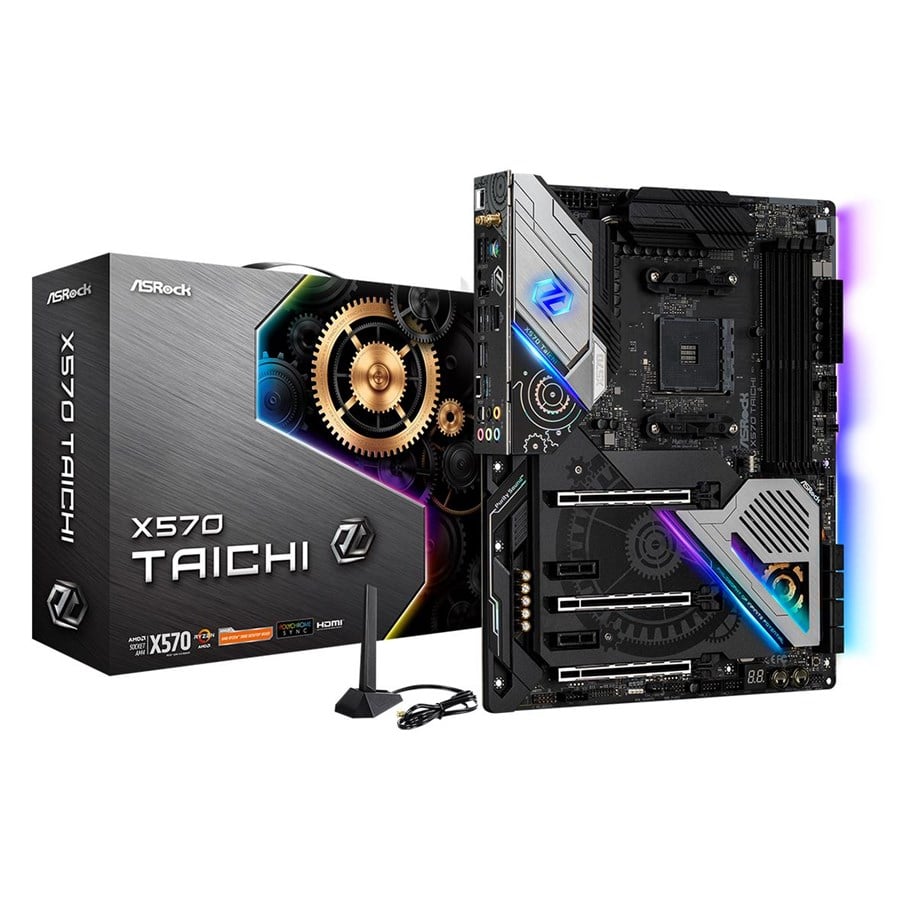 Bundkort - ASRock X570 TAICHI Bundkort - AMD X570 - AMD AM4 - DDR4 RAM - ATX - 90-MXBA80-A0UAYZ