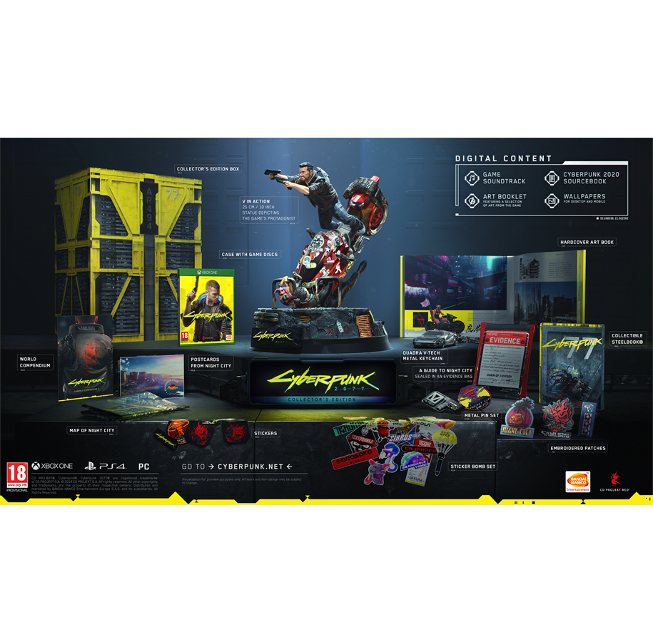 Spil - Cyberpunk 2077 - Collector's Edition - Microsoft Xbox One - RPG - 3391892006209