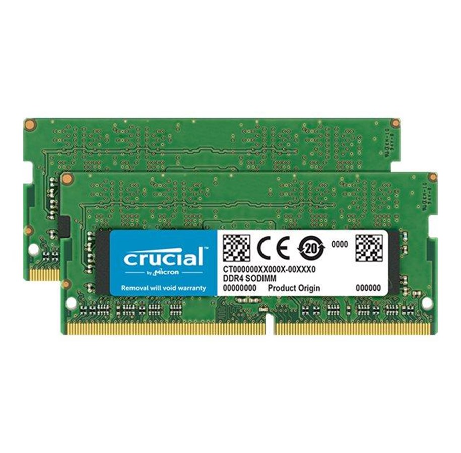 RAM - Crucial - DDR4 - 16 GB: 2 x 8 GB - SO-DIMM 260-pin - unbuffered - CT2K8G4SFS832A