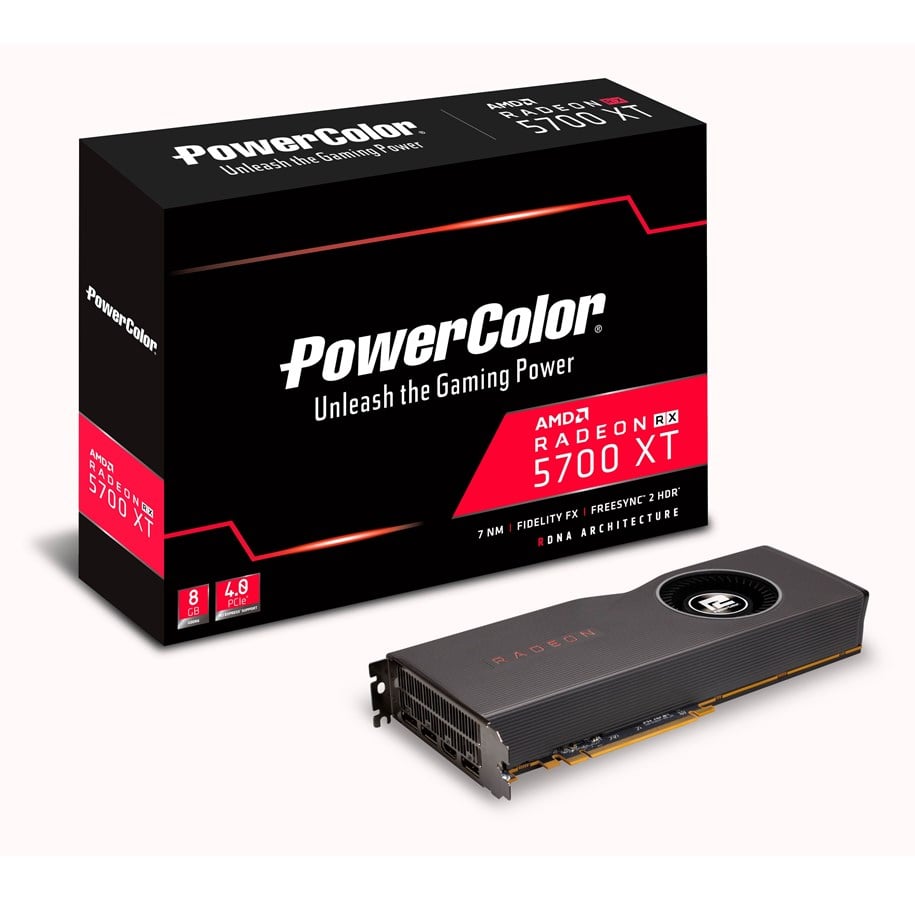 Grafikkort - PowerColor Radeon RX 5700 XT AMD Reference - 8GB GDDR6 RAM - Grafikkort - AXRX 5700XT 8GBD6-M3DH
