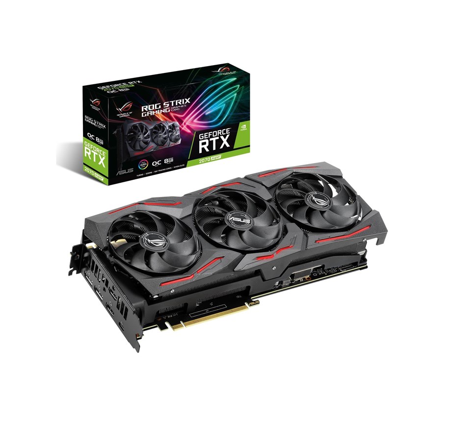Grafikkort - ASUS GeForce RTX 2070 SUPER ROG STRIX Advanced - 8GB GDDR6 RAM - Grafikkort - 90YV0DI1-M0NA00