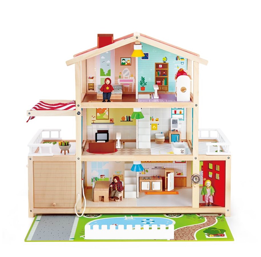 Trælegetøj - Hape Doll Family Mansion - 5923