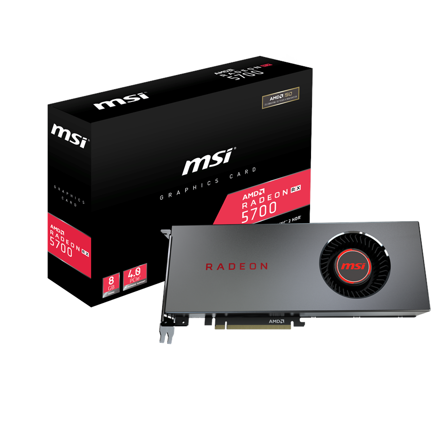 Grafikkort - MSI Radeon RX 5700 AMD Reference - 8GB GDDR6 RAM - Grafikkort - RX 5700 8G