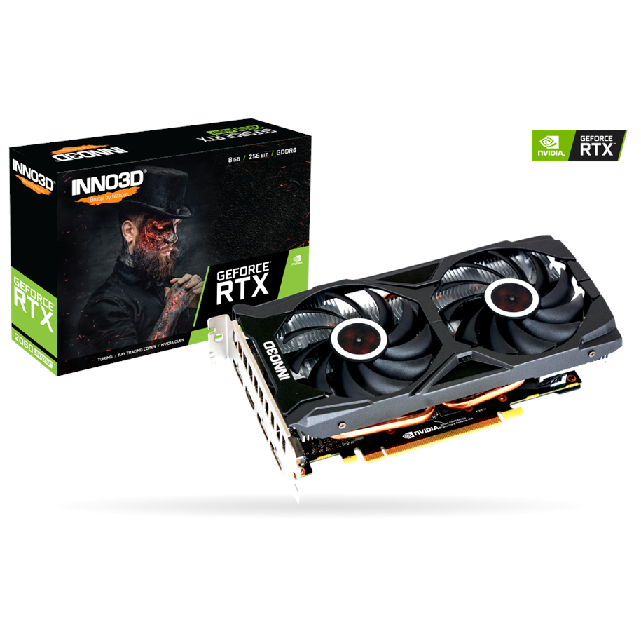 Grafikkort - Inno3D GeForce RTX 2060 SUPER Twin X2 OC - 8GB GDDR6 RAM - Grafikkort - N206S2-08D6X-1710VA15L