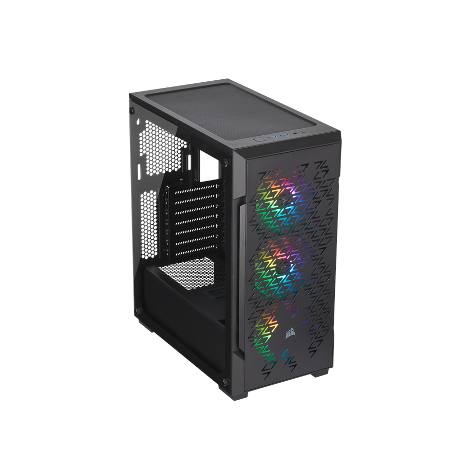 Kabinet - Corsair iCUE 220T RGB - Black - Kabinet - Miditower - Sort - CC-9011173-WW