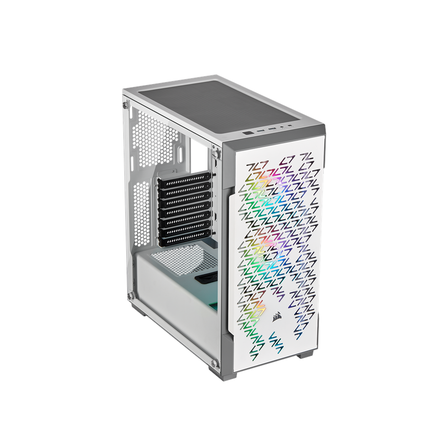 Kabinet - Corsair iCUE 220T RGB - White - Kabinet - Miditower - Hvid - CC-9011174-WW