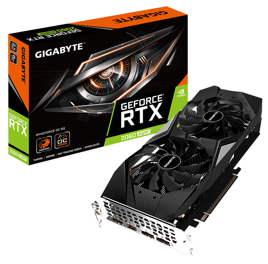 Grafikkort - GIGABYTE GeForce RTX 2060 SUPER WindForce OC - 8GB GDDR6 RAM - Grafikkort - GV-N206SWF2OC-8GD